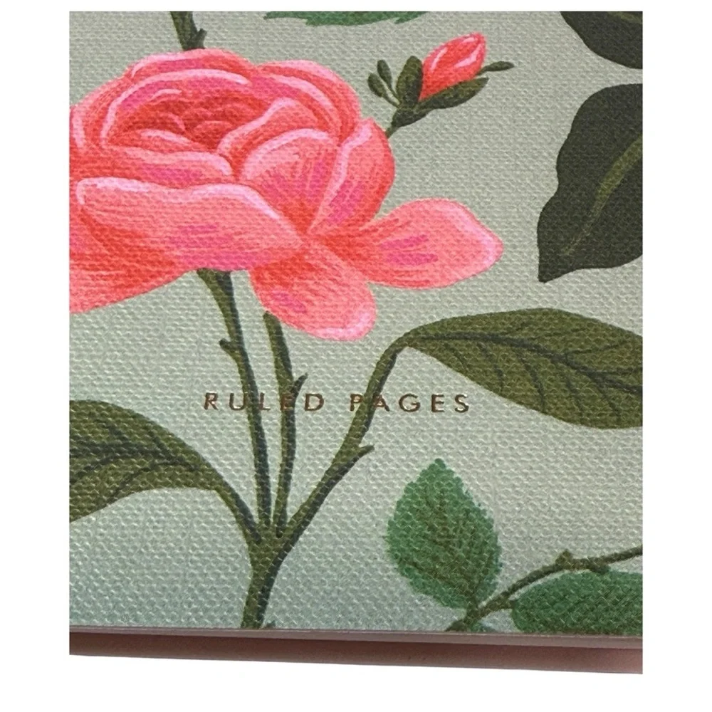 Rifle Paper Co Roses Large Top Spiral Notebook 11x8.5 Ruled Brand New